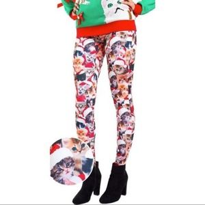 Tipsy Elves Meowy Christmas Leggings